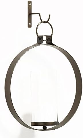 Bronze Metal Ethan Round Pendant Sconce