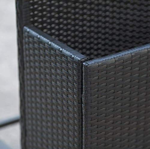Resin Wicker Raft Caddy With Wheels - By DERMA PAD
