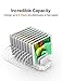 USB C PD 60W Charging Station with QC 3.0, Unitek 160W 10-Port USB Quick Charger Dock, Power Delivery Compatible with Laptop MacBook, Pixel, Upgraded Dividers