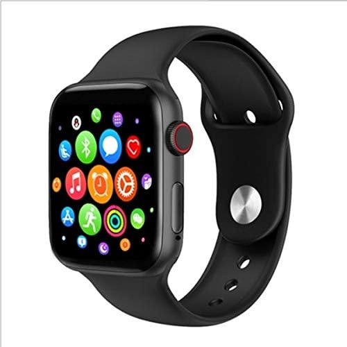 Smart Watch Plus 500, Fitness Activity Tracker, Heart Rate, Sleep Monitor, Calorie Counter, Pedometer for Android / iPhone. (Replaceable Apple Original Strap) (Black)