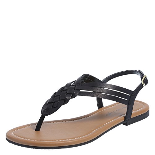 Lower East Side Black Women s Paprika Woven Flat Sling 5.5 Regular