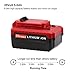 2Pack 20V 6.0Ah MAX Battery for Porter Cable 20V Lithium Battery Replacement PCC685L PCC685LP PCC682L PCC681L PCC680L PCC680LP PCC640 PCC600