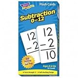 Subtraction 0-12 Flash Cards