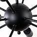 UNITARY Brand Black Metal Farmhouse Chandelier for Kitchen Island with 12 E26 Bulb Sockets, Industrial Hanging Lights, Dining Room Pendant Light Fixture