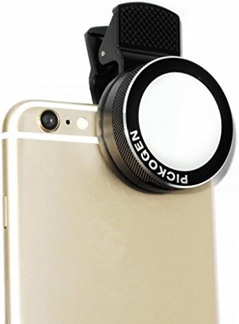 WanPower 70115 Universal LED Fill Light Spotlight, Portable Mini Size, Clip On Design, Camera Video Light for iPhone, iPad, iPod, Samsung, HTC, Tablets, 3 Stages Adjustable Brightness, Color Black