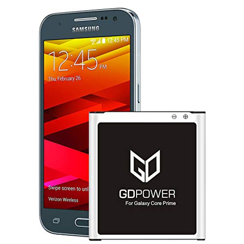 Galaxy Core Prime Battery, GDPower 2200mAh Li-ion Battery EB-BG360CBU Replacement for Samsung Galaxy Core Prime SM-G360P, G360V Prevail, G3606, G3608, G3609 EB-BG360CBZ [24 Month Warranty]
