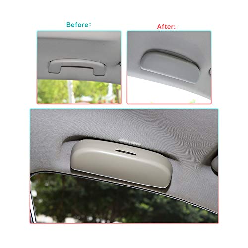 CDEFG Car Sunglasses Storage Box Glasses Holder Eyeglasses Storage Case for 2018-2019 C-HR CHR (Black)