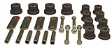 Prothane 7-1050-BL Black Rear Multi Leaf Spring Eye and HD Shackle Bushing Kit