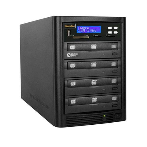 Aleratec-Direct-V2-DVD-CD-Flash-Copy-Tower-Optical-Drives-310109-Black