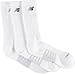 New Balance Men's Unisex 3 Pack Core Cotton Crew Socks,White,Large