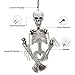 proxracer 36'' Halloween Skeleton Life Size, Sound Activated with Illuminated Eye for Halloween Prop Graveyard Decorations
