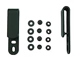 Quick Clip Pro Tough Holster Clips, Adjustable Cant for IWB OWB Kydex, Leather, Hybrid Holster Making. Tuckable Black Plastic with 1/4
