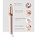 Eyebrow Hair Remover, Painless Portable Precision Electric Eyebrow Hair Trimmer, Eyebrow Hair Removal Razor with Light, Rose Gold
