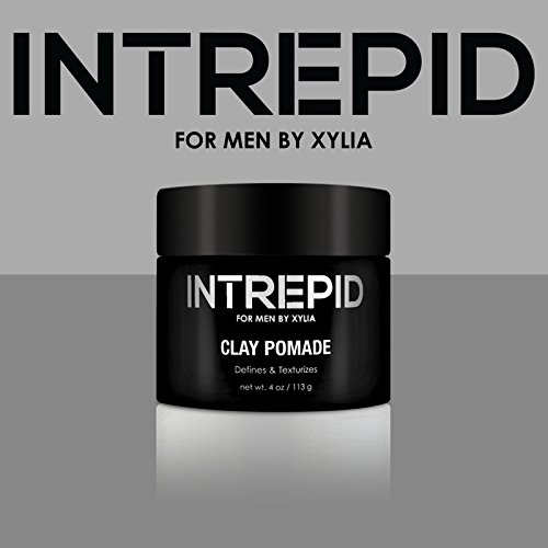 Intrepid for Men Clay Pomade Hair Paste Medium Hold that Adds Volume and Style without the Slick Shiny look of Hair Gel -Texturizes and Styles with Natural Looking Results - Thumbnail 3