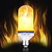 TOMTOO LED Flame Effect Fire Light Bulbs with Upside Down Effect E26 Base LED Bulb Simulated Decorative Light for Christmas Decorations/Hotel/Bars/Home (1pack)