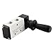 uxcell® Pneumatic Air Inlet 2 Position 5 Way Manual Hand Pull Valve