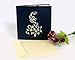 CUTPOPUP Mother's Day Card Pop Up, Birthday 3D Greeting Card (Peacock)