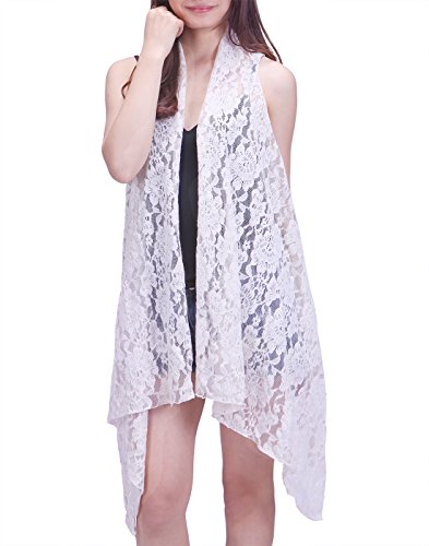 sleeveless lace cardigan