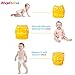 Cloth Diapers, Angel Love 6 Pack Diaper Covers+6 Diaper Inserts+1 Wet Dry Bag, Baby Washable Cloth Pocket Diapers, Reusable, All in one Size, Adjustable Snap, Gift Set, 2ZH02 (Girl Color)
