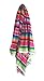 Del Mex (TM X-Large Mexican Serape Blanket Tablecloth Sarape (Pink)