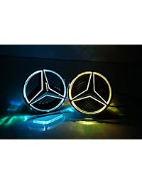 Emblema con luz LED para parrilla frontal para Mercedes Benz, Bearfire, Multicolor