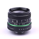 35mm F1.6 C-Mount APS-C Lens CCTV C Mount Lens by Pixco manual focus for Canon Nikon Sony Olympus