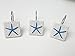 CHICTIE Beach White Shower Curtain Hooks Decorative Lighthouse Starfish Shower Rings Hangers Rust Proof