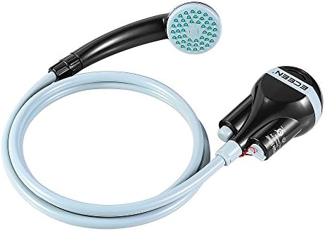 Camping Shower ECEEN Handheld Shower with 2200mAh Rechargeable Battery, 1.8 Meters Hose, USB Cable & Showerhead, Water Pump for Outdoors, Camping, Pet Cleaning, Car Washing, Plants Watering Etc.