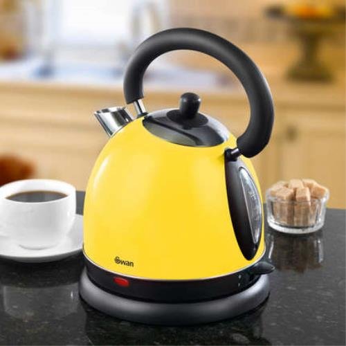 Swan Traditional Kettle, 1.7 Litre, 2200 Watt, Yellow Amazon.co.uk Kitchen & Home