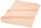 Superior Hotel & Spa Quality Bath Mat Set of 2, Made of 100% Premium Long-Staple Combed Cotton, Durable and Washable Bathroom Mat 2-Pack - Peach, 22