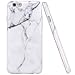 iPhone 6 Case, iPhone 6S Case, JAHOLAN White Marble Design Slim Shockproof Flexible Smooth TPU Soft Case Rubber Silicone Cover for Apple iPhone 6 6S