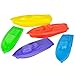 Kicko 3 Inch Small Boat Toy for Kids - 144 Pieces of Mini Plastic Sailboats - Floating Beach Speedboats, Perfect for Baby Bath Time, Indoor Outdoor Play, Promotional, Party Favor and Bag Filler