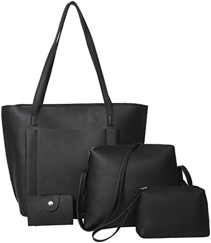 Bags For Women, Fashion Four Set Handbag Shoulder Bags Four Pieces Tote Bag Crossbody Wallet