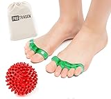 Toe Separators - Yoga Massage Ball - for Bunions, Hammertoe - Foot Pain Relief by ProTragen