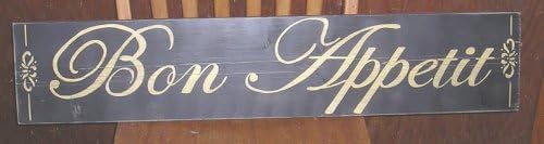 Black Dog Art 3ft Kitchen Bon Appetit Wood Sign French