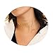 Boosic Mini Wrap Choker Neckalce Gold Lace Chain Choker Jewelry for Women