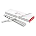 LIUNA Reusable Metal Chopsticks 304 Stainless Steel Chopsticks 9 Inch Mirror Polish Square Chop stick 5 Pairs Gift Set