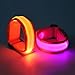 GLCON LED Wristbands [5 Pack] High Visibility Glow in the dark Velcro Flashing Bracelet Armbands Safety Night Running Cycling Jogging Dog Walking Hiking Camping … (S - 7.87in for Kid)