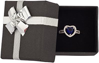 Women's Rings by ZC Jewels- Royal Blue CZ Titanic Hope Diamond Size 7