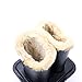 Pomeat Eyeglass Holder, Black PU Leather Glasses Stand Case, Plush Lined Protective Eyeglasses Case for Desks or Nightstands