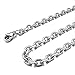 UHIBROS His & Hers Matching Set Titanium Stainless Steel Couples Pendant Necklace