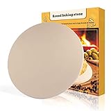 Pizza Stone, 16''x 16'' Round Engineered Tuff Cordierite Durable Baking Stones for Ovens & Grill & BBQ, Stone Oven Round Pizza Stone