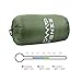 CampFENSE Sleeping Bag Lightweight Portable Compact Backpacking Outdoor Hiking Camping Equipment Tools Gear for Kids Youth Adult Men Women with Compression Storage Bag (Green)