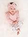 Baby Girl Clothes Newborn Flamingo Outfits Pink Bodysuit Romper+Pants with Headband 3Pcs Sets(3-6M)/Size: 80