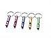 Tree Bud 5pcs Hiking Camping Survival Aluminum Whistle with Key Chain, Emergency Whistles