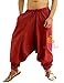 SARJANA HANDICRAFTS Men's Cotton Harem Yoga Baggy Genie Boho Pants