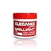 Elegance Brilliant Hair Styling Cream Non Sticky Formula For Natural Look That Preserves Capillary Fibers and Nourishes Leaving Hair Healthy and Silky