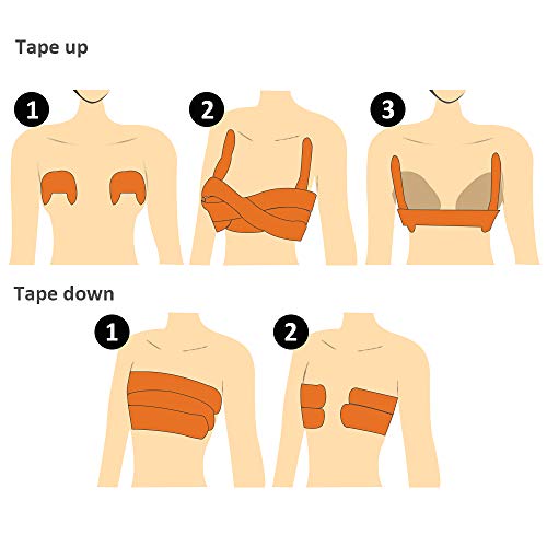 New:Boob Tape (DIY Boob Job!),Body Tape,Breast Tape,Bra Tape,Foot Tape,Fabric Tape, (2inch×33feet) Medicine Grade Low sensitization and Waterproof. Better Than Gaffer,Duct Tape.(KIM'S Boob Secret!) - Thumbnail 6