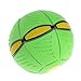 NDJK Flying UFO Flat Throw Disc Ball With LED Light Soft Kids Outdoor Game(Green)
