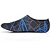 JustOneStyle NBERA Barefoot Flexible Water Skin Shoes Aqua Socks for Beach Swim Surf Yoga Exercise (5.L (US W:6.5~7.5 M:6~6.5), Blue Black)